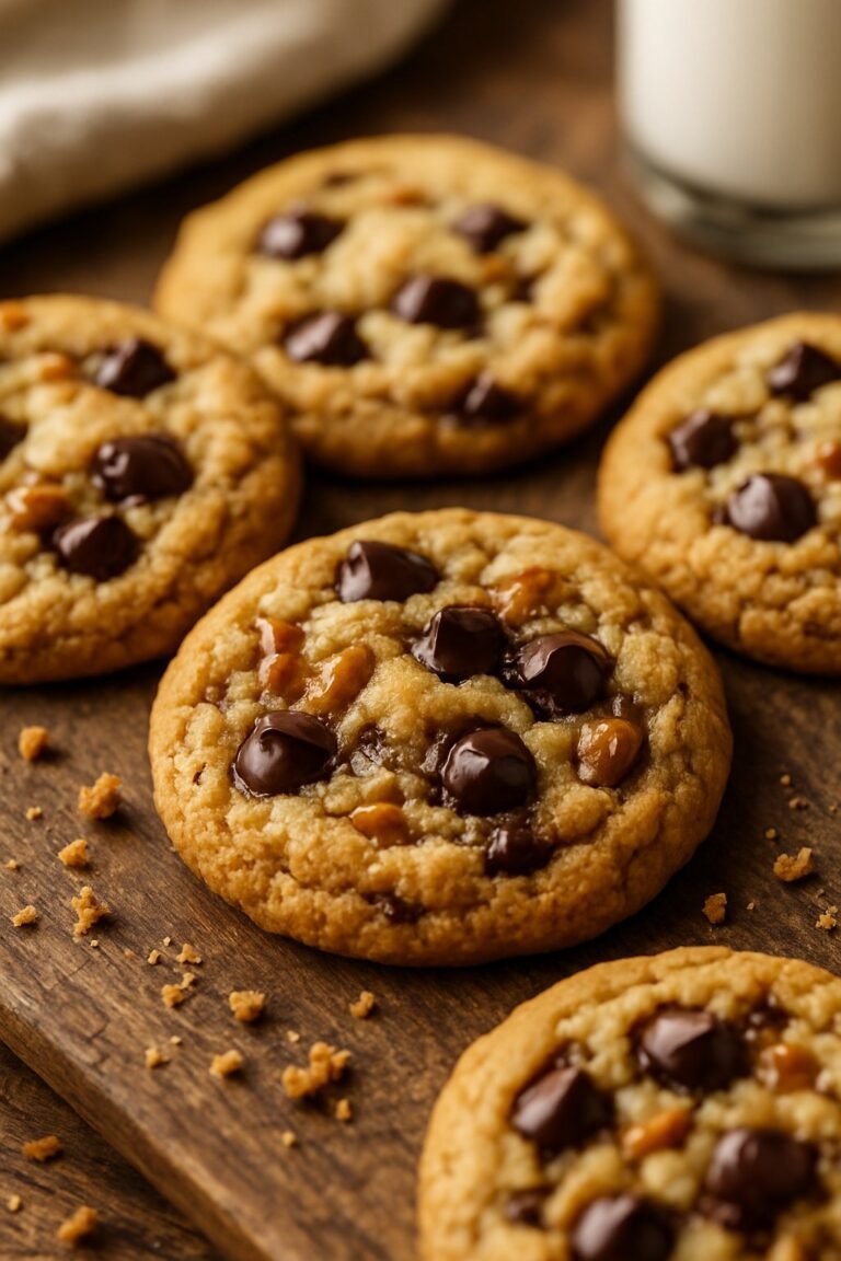 Toffee Chocolate Chip Cookies